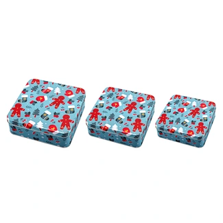 cake storage tins square